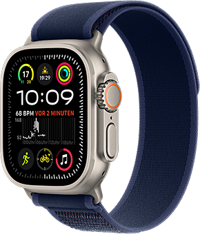 apple watch ultra 2 lte 49mm titan natur trail blau 1