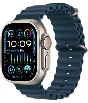 apple watch ultra 2 lte 49mm titan ocean armband blau 1