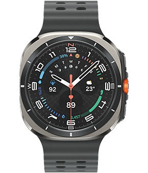 samsung galaxy watch ultra lte 47mm titanium silver vorne