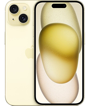 apple iphone 15 gelb vorne