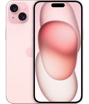 apple iphone 15 plus pink vorne