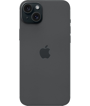 apple iphone 15 plus schwarz hinten