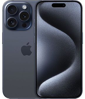 apple iphone 15 pro Titan Blau vorne