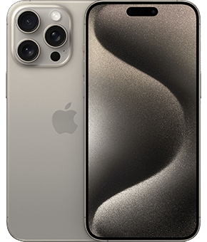 apple iphone 15 pro max Titan Natur vorne