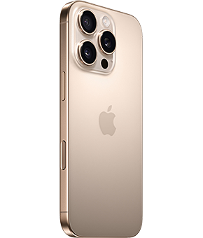 apple iphone 16 pro titan wuestensand seite