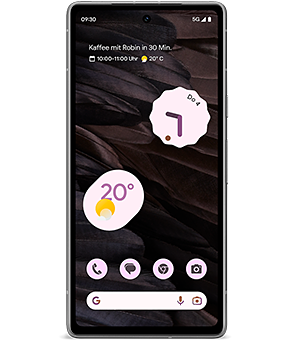 google Pixel 7a charcoal vorne