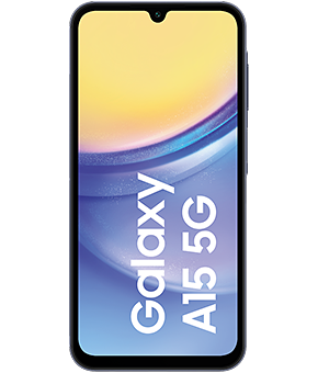 samsung galaxy a15 5g blue black vorne