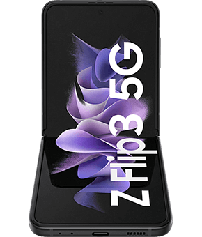 samsung galaxy z flip3 5g black vorne