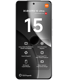 xiaomi 15 ultra silver chrome vorne