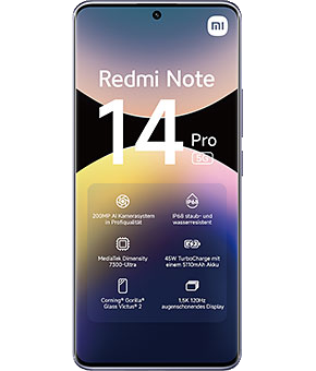 xiaomi redmi note 14 pro lavender purple vorne