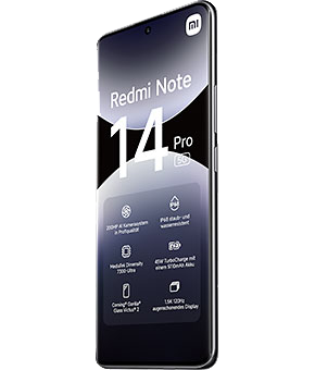 xiaomi redmi note 14 pro midnight black seite